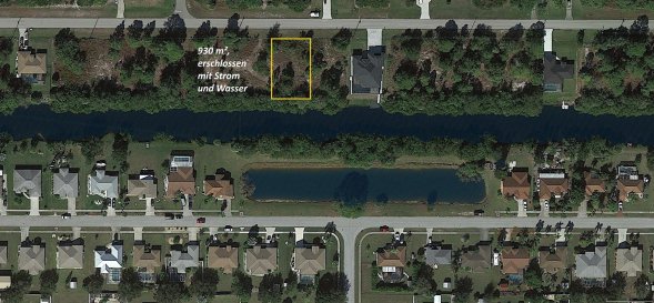930 m² Baugrundstück mit Zufahrt zum Meer