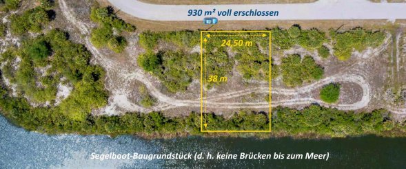 Segelboot-Grundstück: Dem Meer so nah!